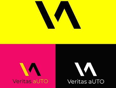 VA ( Veritas Auto) branding design graphic design illustration logo typography vector