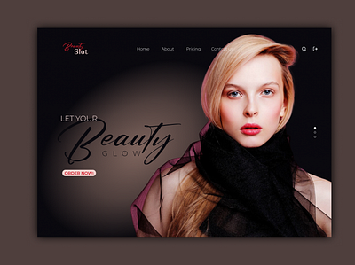 Landing Page Design ( Beauty ) branding design graphic design illustration illustrator logo logodesign photoshop ui vector