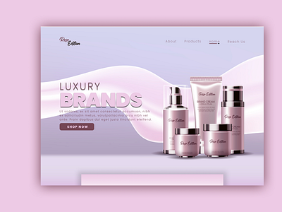 Landing Page for Cosmetics