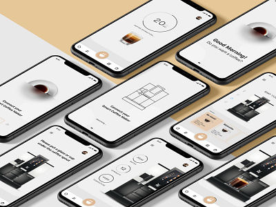 Smart Coffee App animation app app design coffee design feature figma flat illustration mobile screen smart ui uiux ux