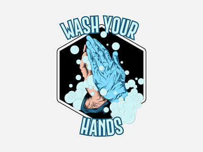 Wash Your Hands Illustration art design digital art digital illustration illustration illustrator praying hands soap vector wash your hands