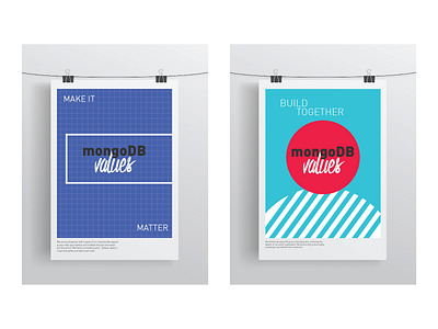 MongoDB Culture Posters branding identity posters print