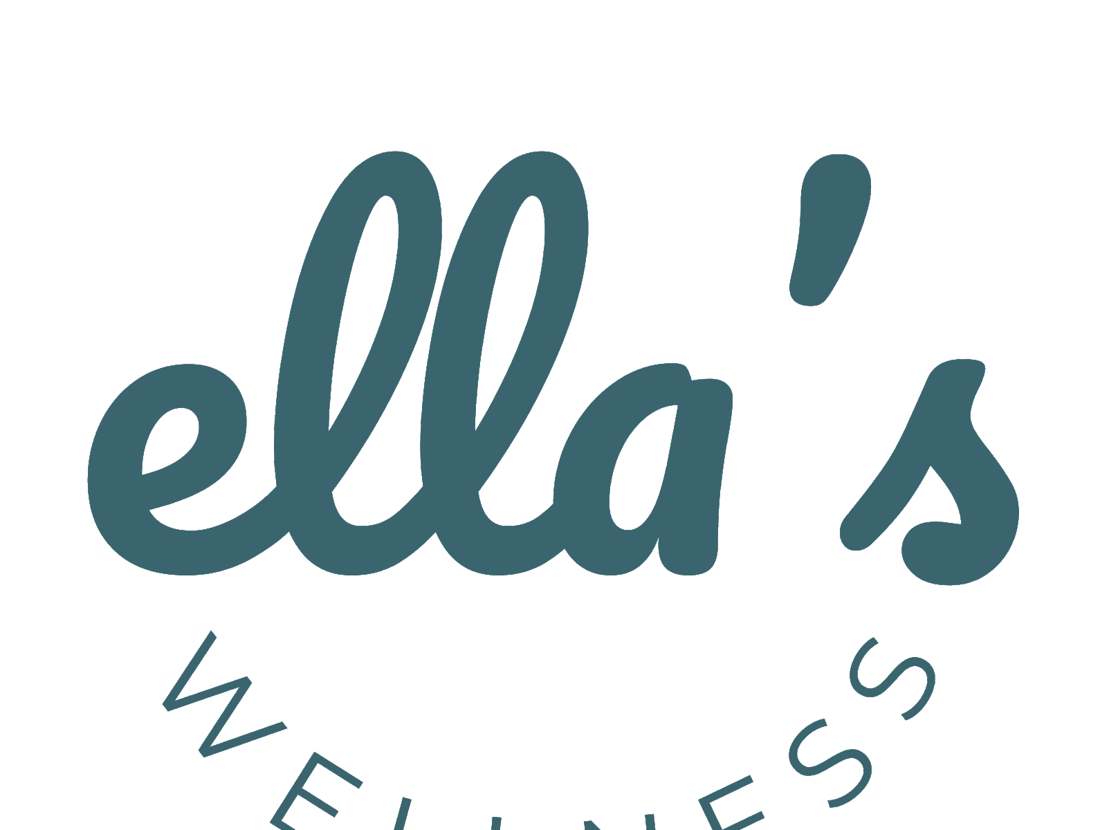 Ella's Wellness logo branding design logo typography vector
