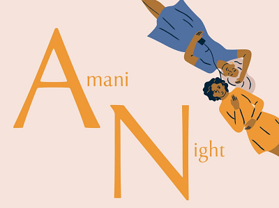 Amani Night Insta Story branding design event instagram logo nonprofit social media