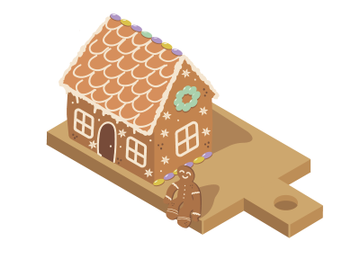 gingerbread house gingerbread house illustration new year vector