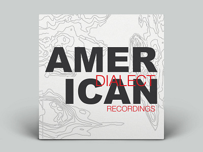 American Dialect Recordings illustration typography