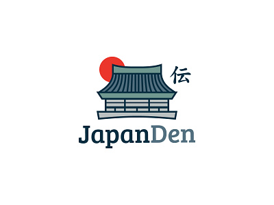 Japanese Resort Logo combination mark hotel japanese culture travel