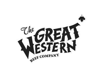 Western Beef - logo custom type funky hand drawn hand lettering vintage
