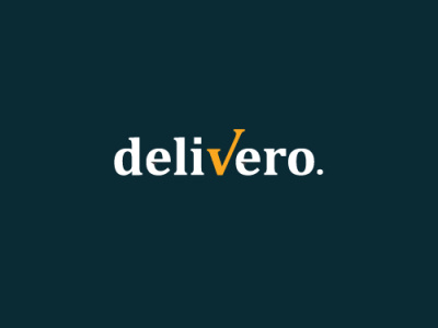 delivero app icon delivery task list typography art wordmark