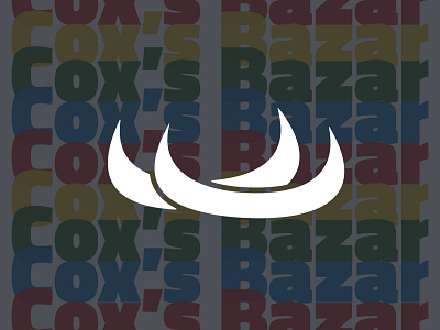 Cox's Bazar branding custom type icon minimal simple logo ui wordmark