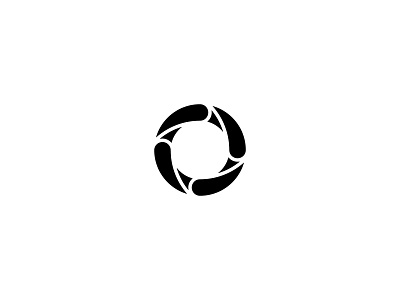 Logo Mark circle logo geometric icon loop minimal simple logo