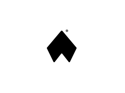 Letter W app icon design geometric hill icon minimal mountain logo simple logo ui