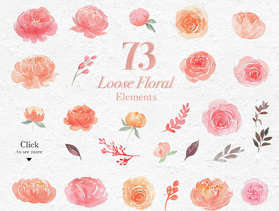 Pink Loose Florals watercolor engaging illustrations floral bouquets interial design love lovely home decor mauve outstanding quality pastel palette pattern peachy purple blush seamless soft creams spring textile various wedding designs vintage watercolor watercolor floral watercolor flower