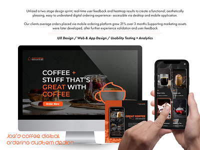 joe's coffee responsive design