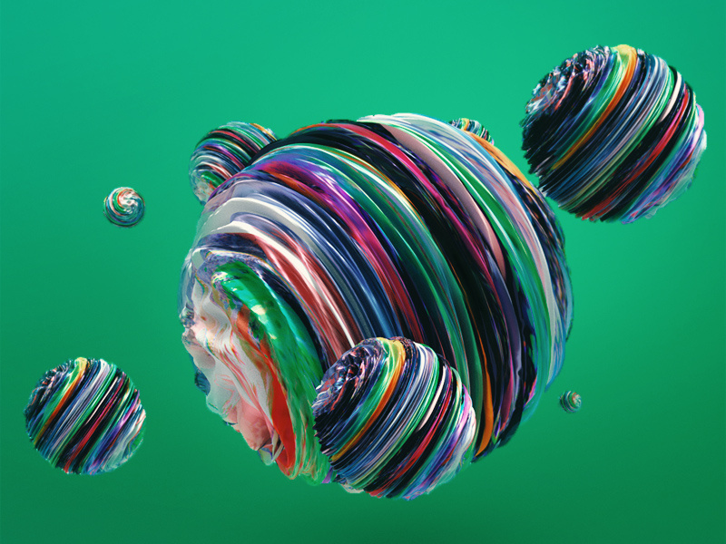 Somewhere in space design art digital photoshop adobe displacement experiment blender cycles sphere 3d