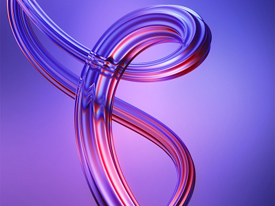 B is for bending 36days b 36daysoftype abstract art colorhype digital houdinifx letters photoshop redshift