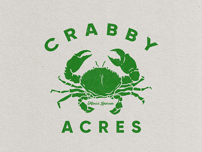 vintage crab logo draw illustration logo vintage