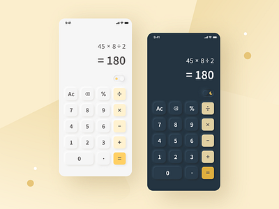 [Daily UI] Calculator with neumorphism style calculator daily ui design neumorphirm style neumorphism ui ux