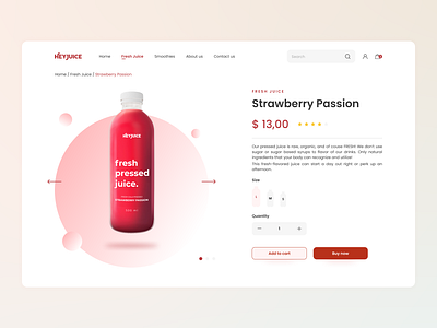 [Daily UI] Single product Desktop ver with 3D style 3d daily ui design ecommerce illustration product detail single product ui ux