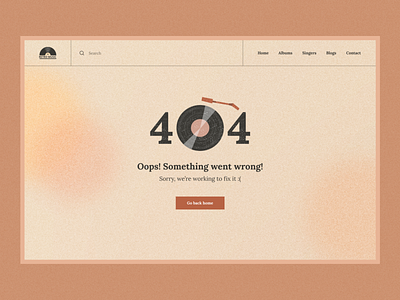 [Daily UI] Design a 404 page with vintage style