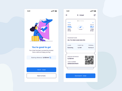 [Daily UI] Flight booking app