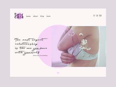 Look after yourself design digital design interface ux