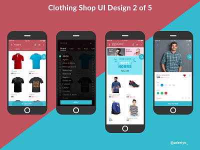 Clothing Shop (Any Wear) Mobile UI Design 2 of 5