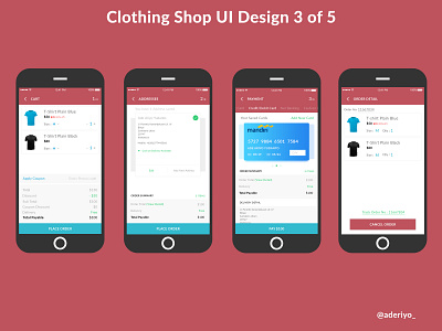 Clothing Shop (Any Wear) Mobile UI Design 3 of 5 app branding design illustration ui ux vector web