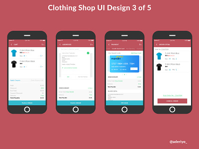 Clothing Shop (Any Wear) Mobile UI Design 3 of 5