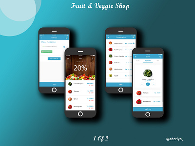 Fruit & Veggie Shop app branding design illustration mobile app mobile design mobile ui ui ux vector