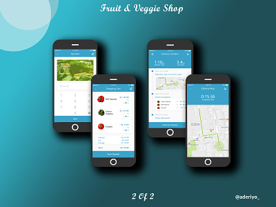 Fruit & Veggie Shop Mobile UI Design App app branding design illustration mobile app mobile design mobile ui ui ux vector