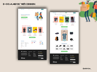 E-Commerce Fast Shop Web Design branding design ecommerce design ui ux web