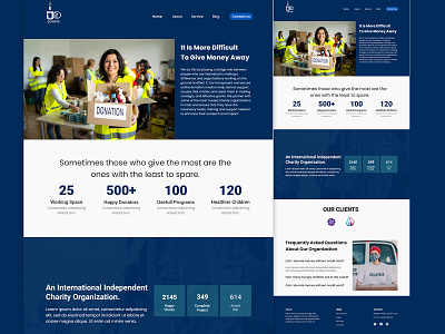 DONATION LANDING PAGE UI DESIG adobe xd branding landing page layout ui visual design