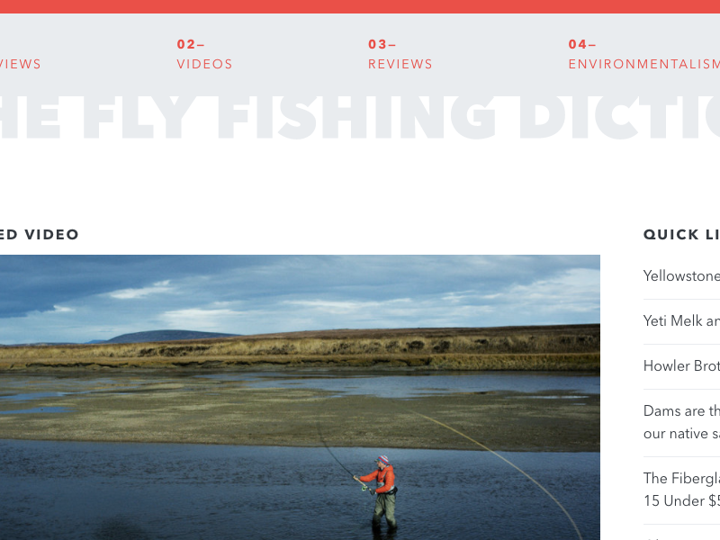 The Fly Fishing Dictionary by Alex Carpenter on Dribbble