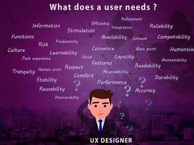 User Needs UX illustration ux vector