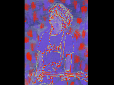 Thurston Moore drawing illustration painting sonic youth