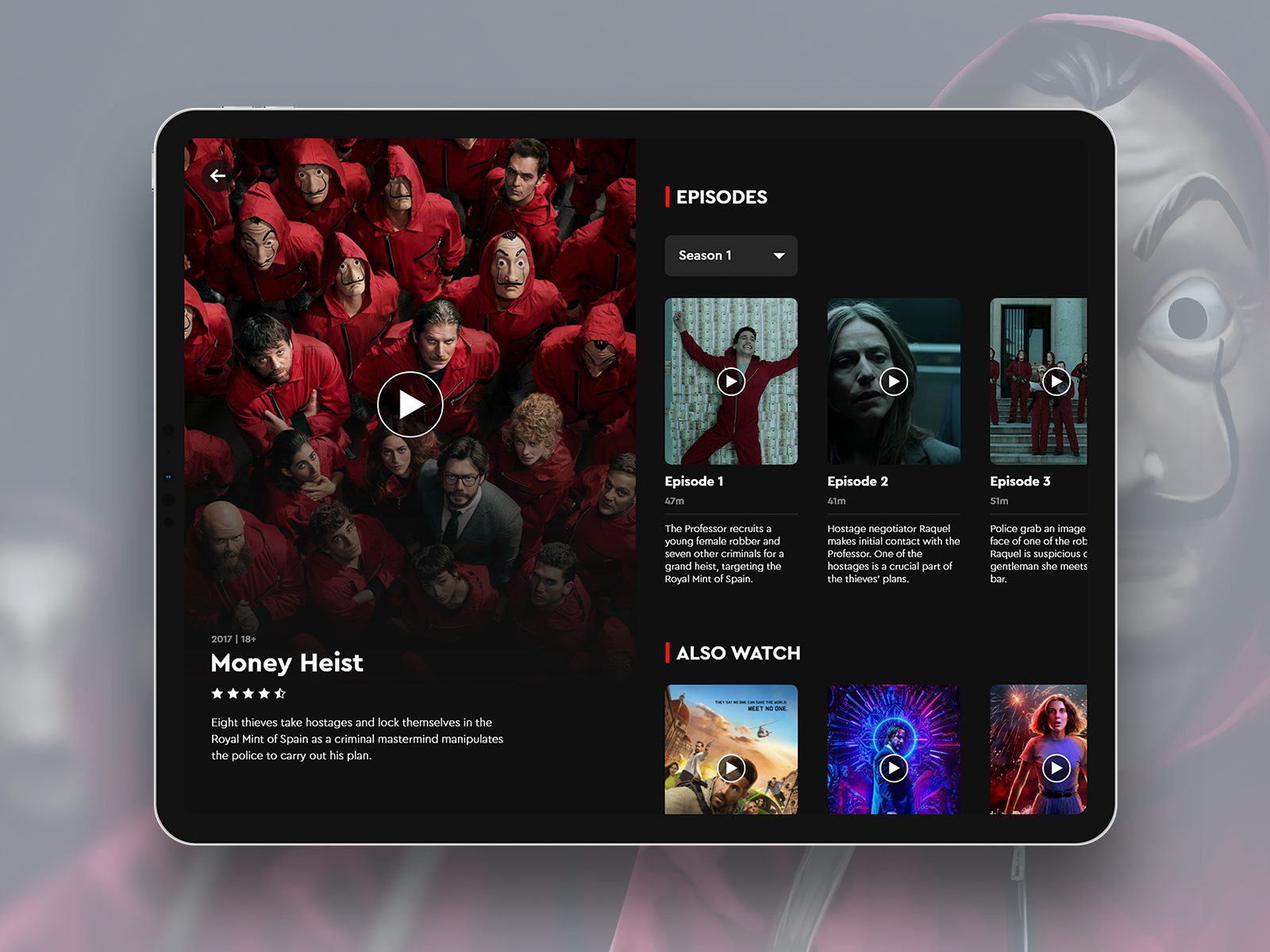 Netflix Player UI Quick Prototype - day4 by Tas on Dribbble