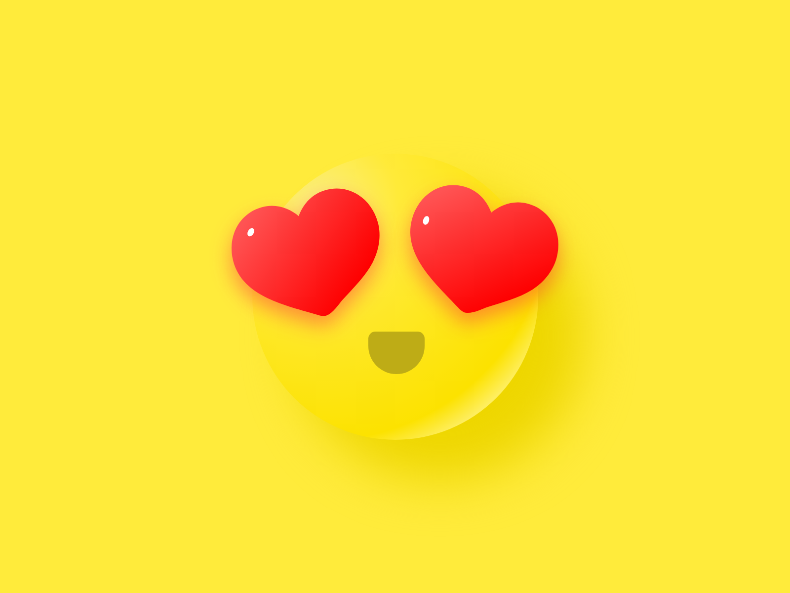 emoji heart eyes background