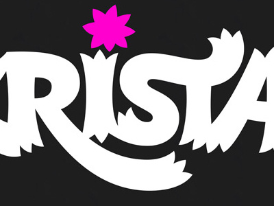 Digitized lettering for Krista