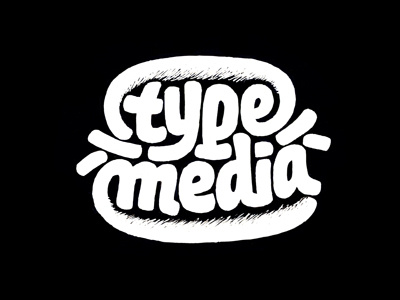 Type and Media hamburger drawing italic lettering logo marker sketching t]m