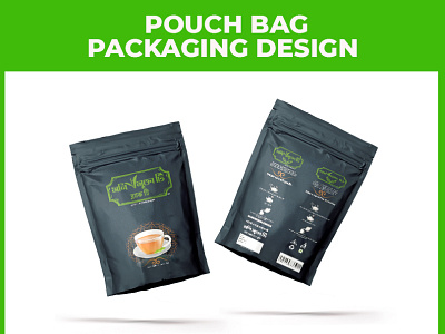 Tea Bag Plastic Pouch Packaging DEsign app branding design graphic design illustration illustrator logo packaging ui ux vector