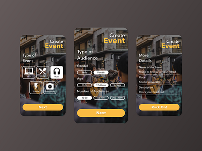 Event Forms adobe xd entertainment event forms gitsindonesia mobile app design seninkamisdesign transparency uidesign