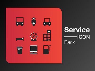 Service - Icon Pack adobe xd community icon pack iconography seninkamisdesign service icons uidesign vector