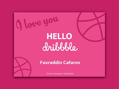 Hello Dribbble