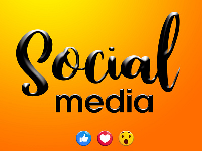 Social media branding design illustration logo minimal typography