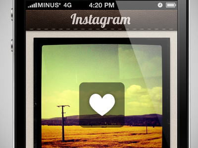My interpretation of Instagram (WIP) instagram interpretation iphone leather redesign ui