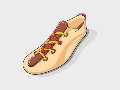 Shoedog hotdog ketchup sausage shoe