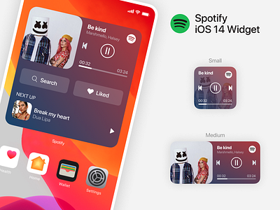 iOS 14 - Spotify Widget