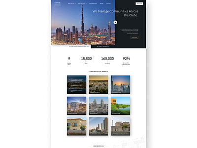 Website - Leading Community Management Company in Dubai homepage uiux webdesign website
