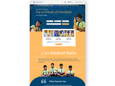 Landing Page - For a School